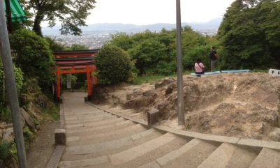 A view from the top of Fushimi Inari