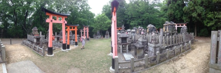 Another open shrine area at the top of the mountain. Someething about it remeinds me of a grave yard.