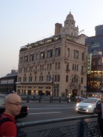 Our landmark agian, in the daylight. We discovered that it was a bank built by the Chinese in the late 1800's based on European design. What do you think of that Randall?.