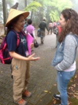 Casey meets our trail guide Jennifer. She will tell us everything we need to know about the pigramige.