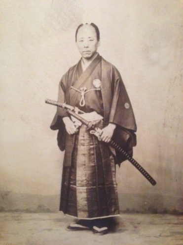 Another photo of a samuri circa 1870.