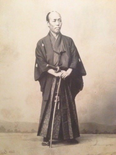 The day of the samuri was ending as photography became popular. Here is a photo of one of the last samuri shot around 1870